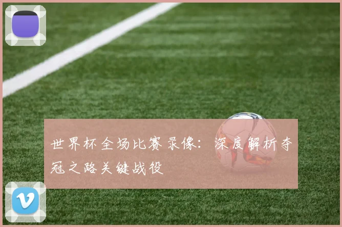 世界杯全场比赛录像：深度解析夺冠之路关键战役